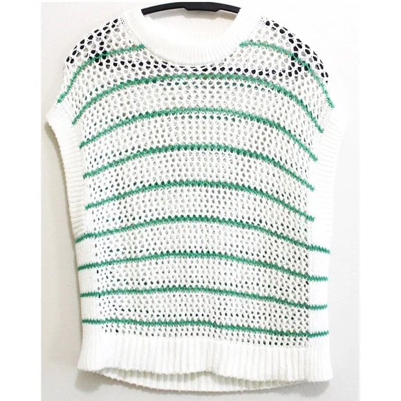 Madewell Stripe Open Stitch Sweater - Picture 2 of 6